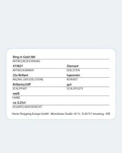 Clearance Brillantring 0,25 ct Ringe