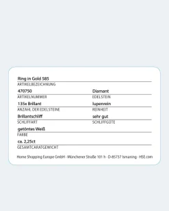 Online Brillantring 2,25 ct Ringe