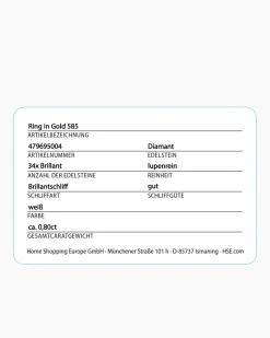 Clearance Brillantring 0,80 ct Ringe