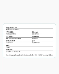 Clearance Brillantring 0,80 ct Ringe