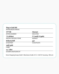 Hot Brillantring 1,0 ct Ringe