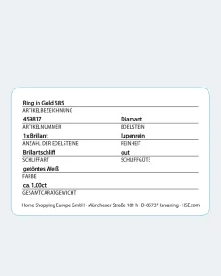 Clearance Brillantring 1,00 ct Ringe