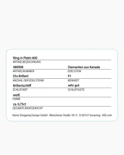 New Brillantring 0,75 ct Ringe