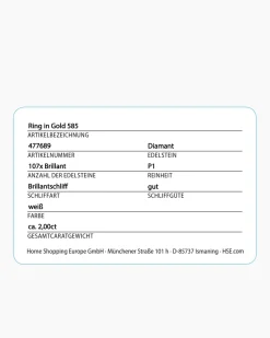 New Brillantring 2,00 ct Ringe