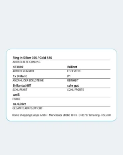 Brillantring 0,05 ct Ringe