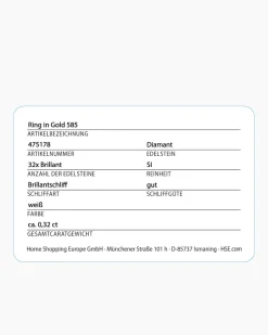 New Brillantring 0,32 ct Ringe