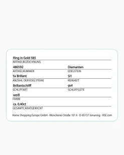 Best Brillantring ca. 0,40 ct Ringe