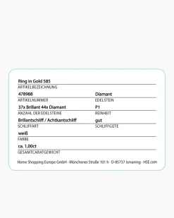 New Brillantring mit Diamant 1,0 ct Ringe