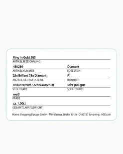 Hot Brillantring mit Diamanten 1,0 ct Ringe