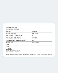 Clearance Brillantring mit Diamanten 0,50 ct Ringe