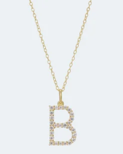 Clearance Buchstaben-Anhänger & Kette Halsketten & Colliers