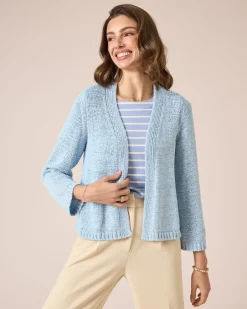 Discount Cardigan aus Bändchengarn Strickware
