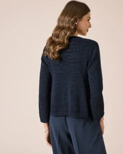 Discount Cardigan aus Bändchengarn Strickware