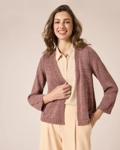 Discount Cardigan aus Bändchengarn Strickware