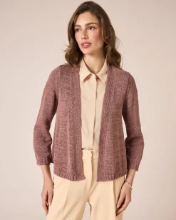 Discount Cardigan aus Bändchengarn Strickware