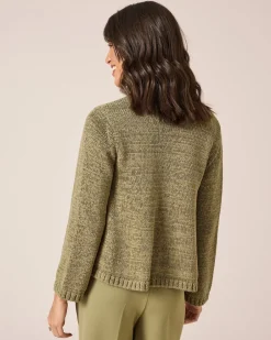Discount Cardigan aus Bändchengarn Strickware