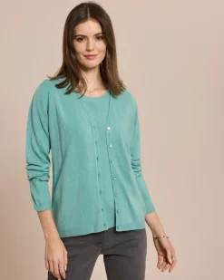 Sale Cardigan Cashmere Feeling langarm Strickware