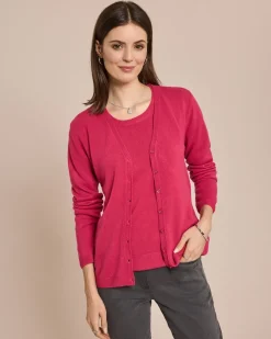 Sale Cardigan Cashmere Feeling langarm Strickware