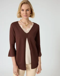 Discount Cardigan im 2-in-1-Design Strickware