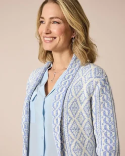 Clearance Cardigan im Ornament-Design Strickware