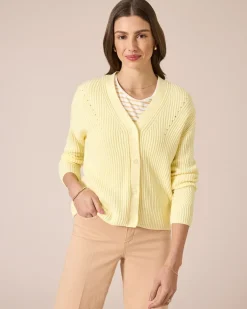 Hot Cardigan mit Ajour-Details Strickware