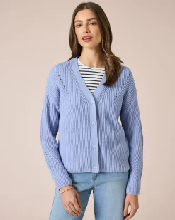 Hot Cardigan mit Ajour-Details Strickware