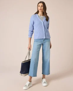 Hot Cardigan mit Ajour-Details Strickware