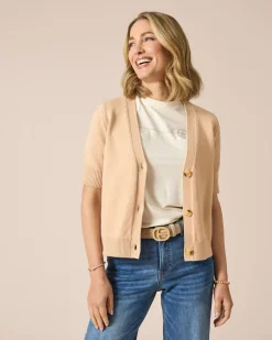 Sale Cardigan mit 1/2-Arm Strickware