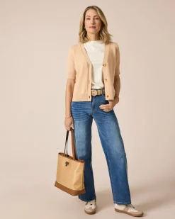 Sale Cardigan mit 1/2-Arm Strickware