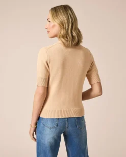 Sale Cardigan mit 1/2-Arm Strickware