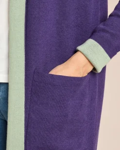 Online Cardigan mit Double-Colour Strickware