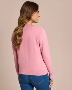 Outlet Cardigan mit Herz-Notiz Strickware