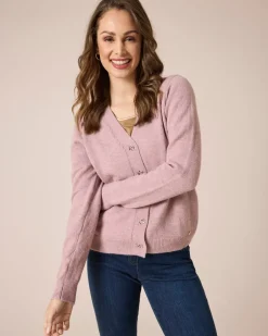 New Cardigan mit Schleifenknöpfen Strickware