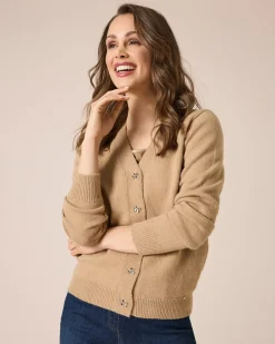 New Cardigan mit Schleifenknöpfen Strickware