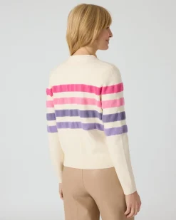 Hot Cardigan mit Streifen Strickware