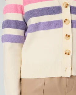 Hot Cardigan mit Streifen Strickware