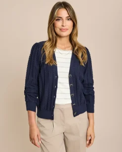 Online Cardigan mit Struktur Strickware