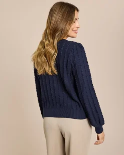 Online Cardigan mit Struktur Strickware