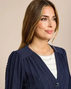 Online Cardigan mit Struktur Strickware