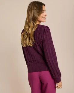 Online Cardigan mit Struktur Strickware