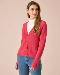 Clearance Cardigan, unifarben Strickware