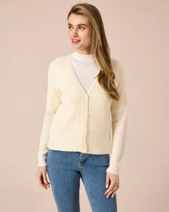 Clearance Cardigan, unifarben Strickware