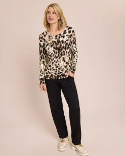 New Classic Pullover Weißer Leo Strickware