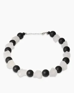 Hot Collier aus Achat & Bergkristall Halsketten & Colliers