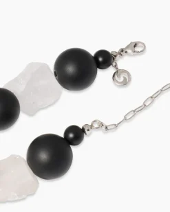 Hot Collier aus Achat & Bergkristall Halsketten & Colliers