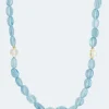 Best Collier aus Aquamarin Halsketten & Colliers