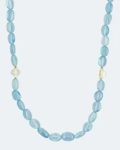 Best Collier aus Aquamarin Halsketten & Colliers