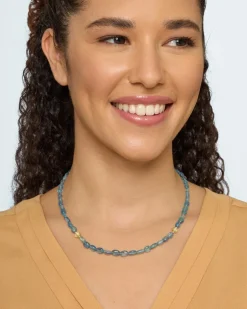 Best Collier aus Aquamarin Halsketten & Colliers