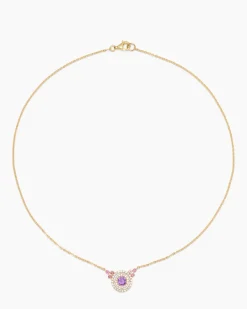 Clearance Collier mit Amethyst Halsketten & Colliers