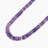 Clearance Collier mit Amethyst Halsketten & Colliers